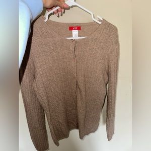 anne klein wool & cashmere sweater size M